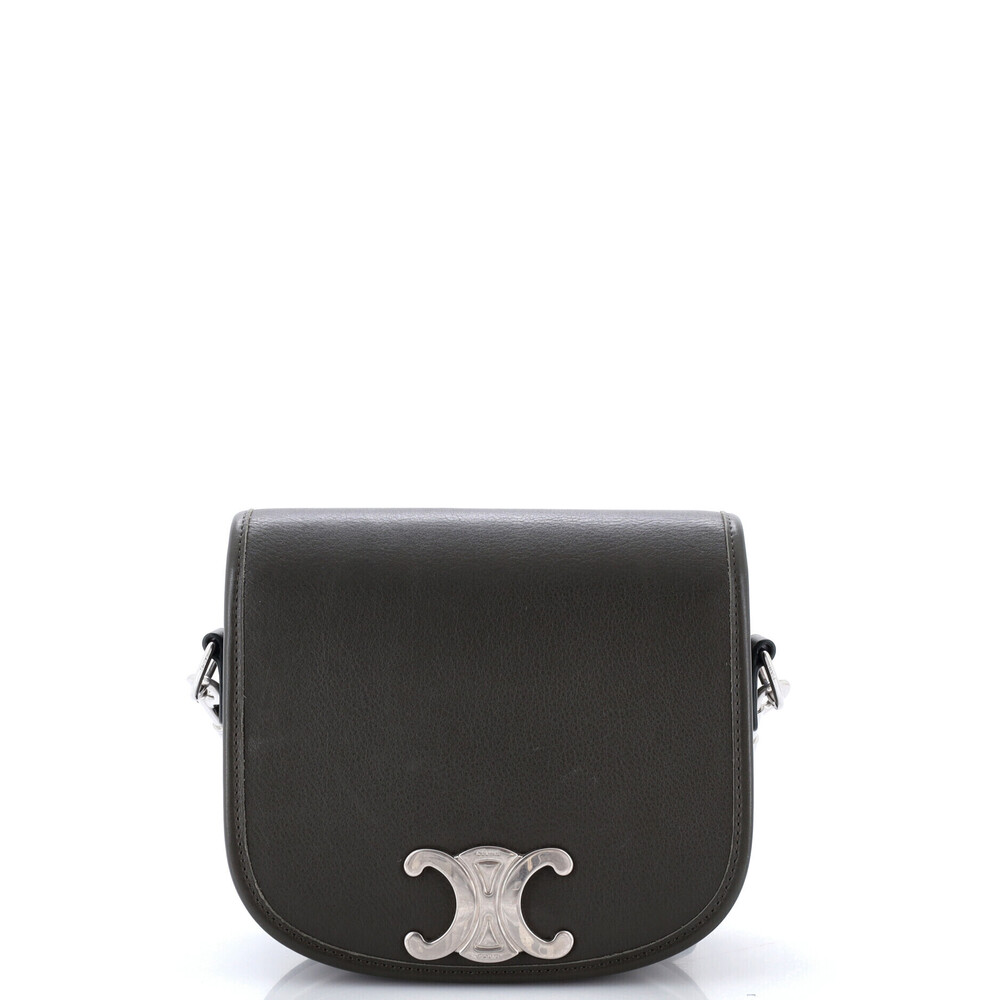Celine Small Besace Triomphe Shoulder Bag Leather